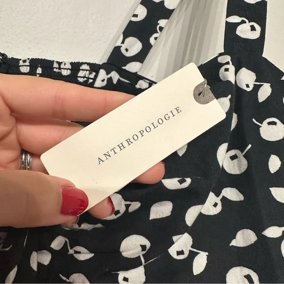 NWT Maeve Anthropologie Cecilia Pettersson Cherry Print Midi Dress - Picture 9 of 12